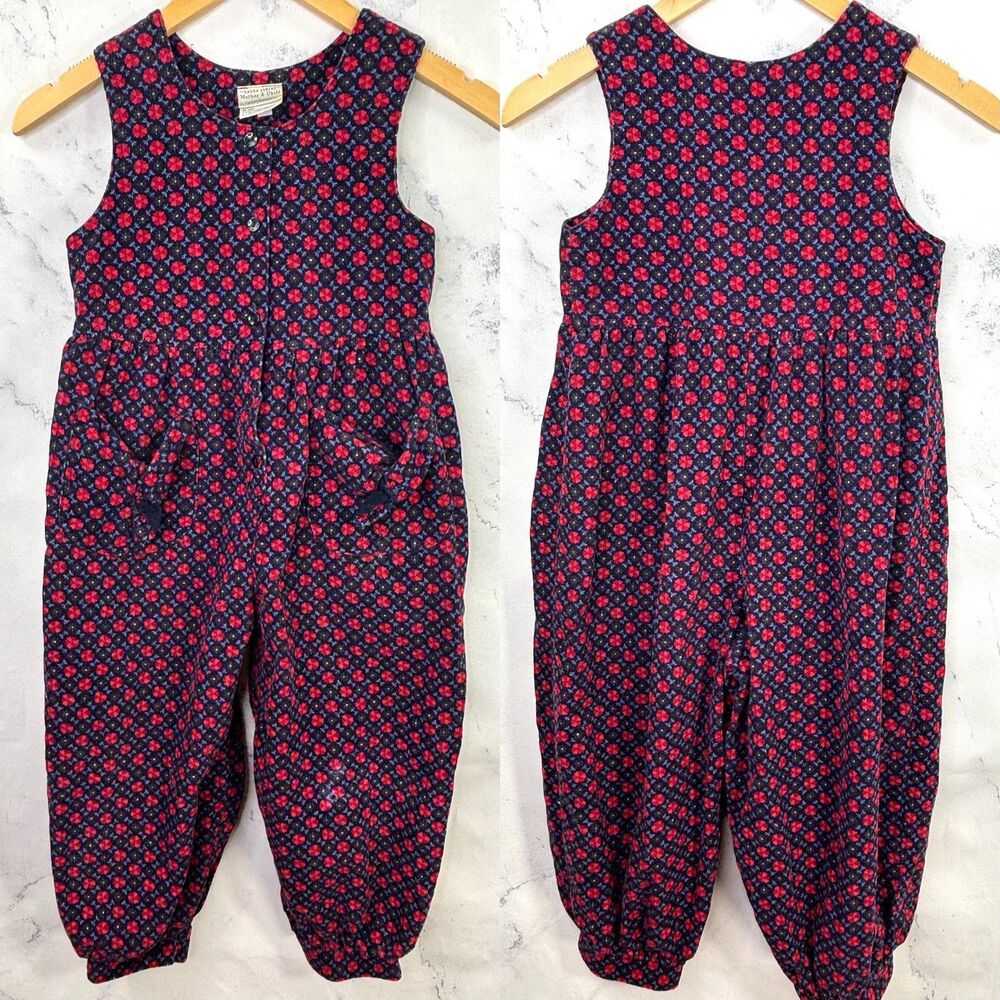 Laura Ashley Pink and Navy Floral Romper